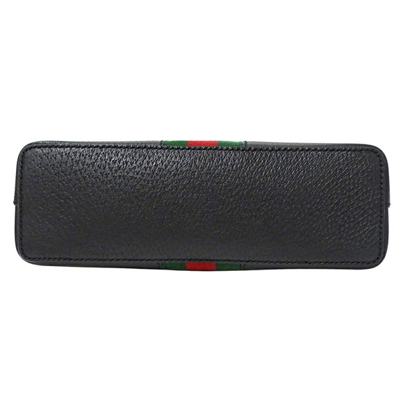 GUCCI Women's Shoulder Bag Shelly GG Marmont Leather Black 499621 - Picture 4 of 14